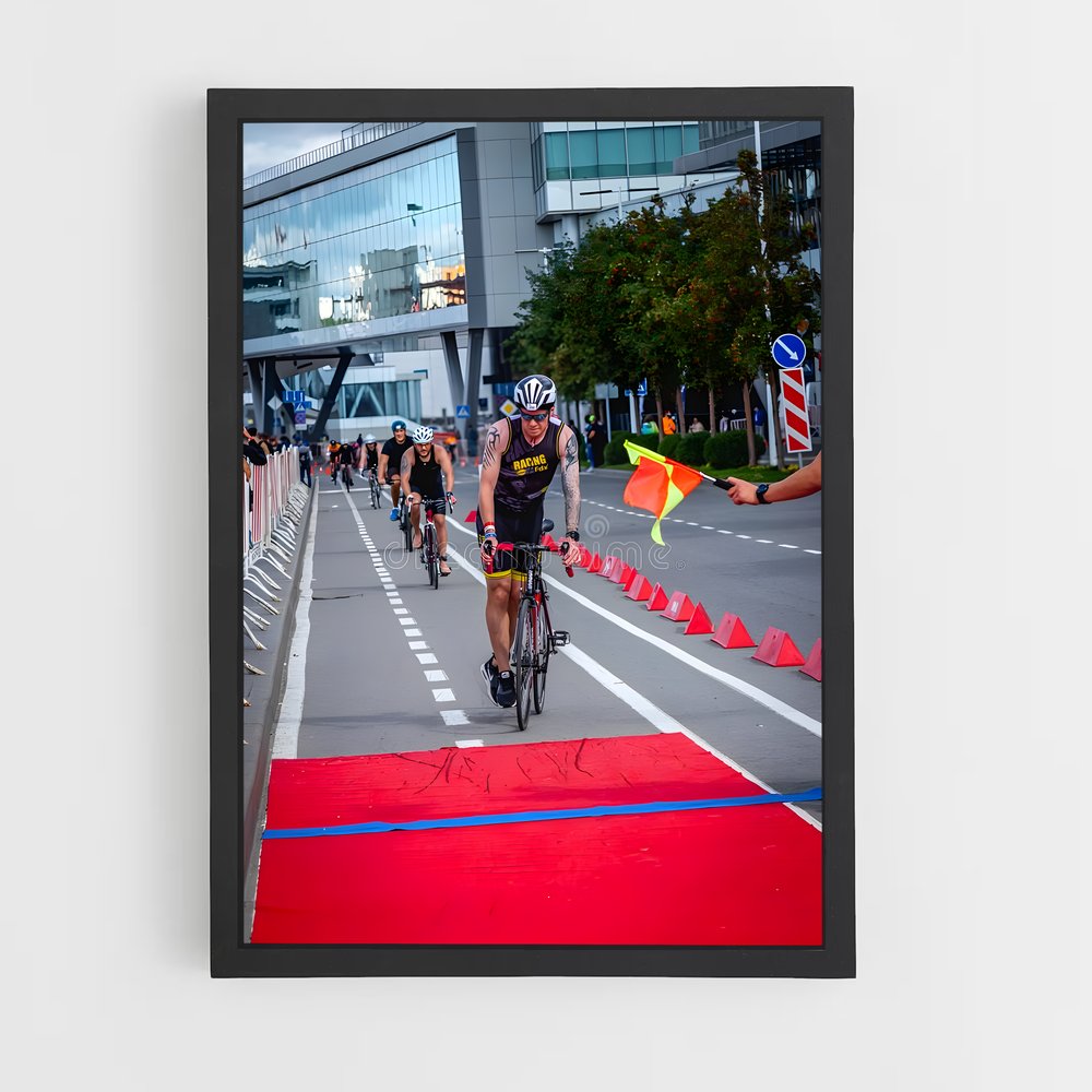 Poster La Course Olympique – affiche Cyclisme (vue 2)